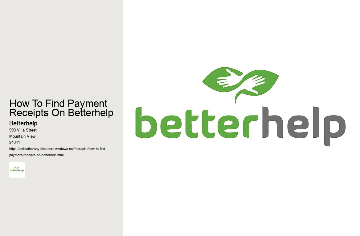 How To Find Payment Receipts On Betterhelp